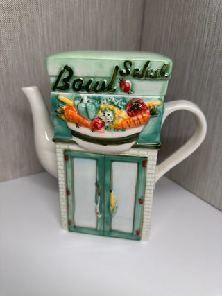 Vintage Twinings Collectible Ceramic Teapot | Novelty Bowling Alley Lane Design by MSRF