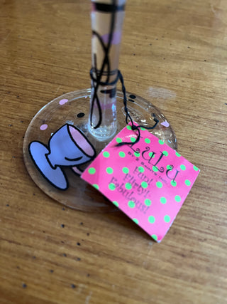 LuLu Mommy Time Wine Glass