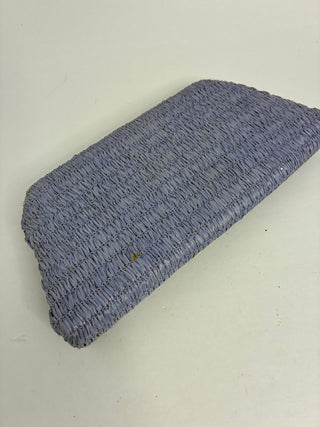 Vintage Garay Lavender Woven Raffia Kiss-Lock Clutch