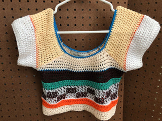 Small Knit Pattern Shirt