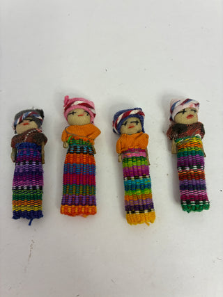 Guatemalan Worry Dolls — Set of 4