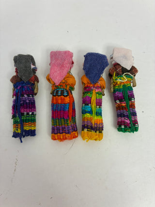Guatemalan Worry Dolls — Set of 4