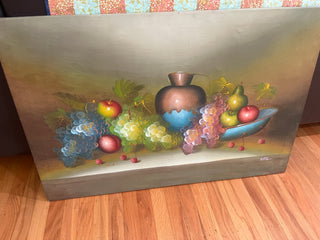 signed still life oil painting