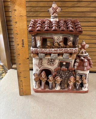 Peruvian Art Quinua Terracotta ceramic Church