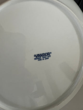 Vintage vandor blue and white plate