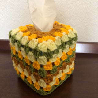 Yellow & Green Tissue Box Cover
