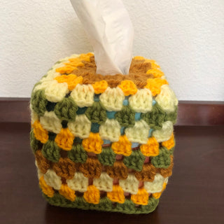 Yellow & Green Tissue Box Cover