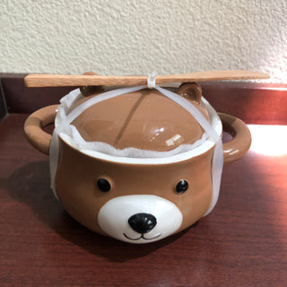 Ceramic Bear Lid & Spoon