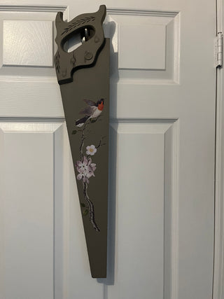 Old Hand Saw with Transfer