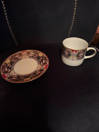 Muirfield Royal Paisley Kimberly Mc Sparren Cup and Saucer Made in Sri Lanka VV