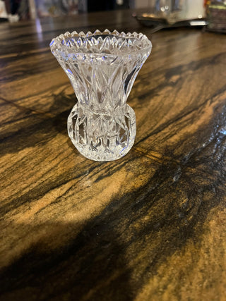 Princess House Lead Crystal Toothpick Holder or Bud Vase