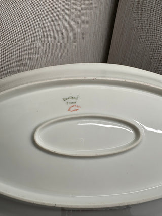 Haviland Limoges Schleiger 66 Relish Dish Pink Rose Gold Trim Celery Tray (95+ years old)