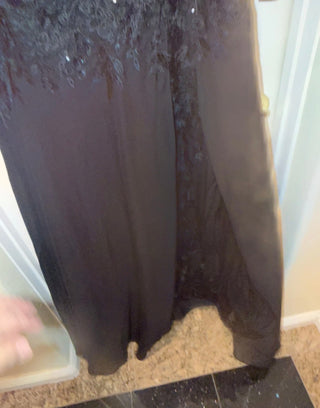 JJ House Size 10 Bust 36.50" Waist 29.50" Black Cocktail Dress #62 VV MTS