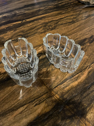 (Set of 2) Princess House Crystal Utensil Holder