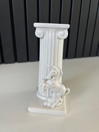 Vintage unicorn column vase