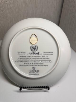 Villeroy & Boch UNICEF Children of the World Plate No 7 Lapland Heinrich Germany
