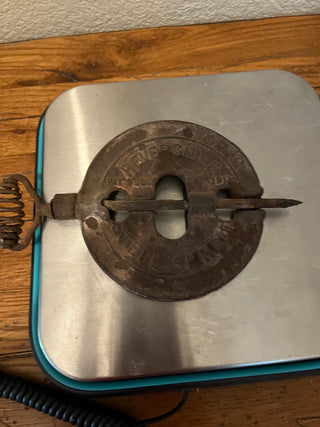 Old steel spindle