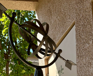 Vintage Metal Garden Obelisk/Armillary Sphere Top