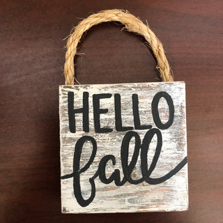 Hello Fall Sign