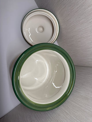 Tabletops Unlimited Scandicci Medium Canister Ceramic Fruit Plums Jar 10"