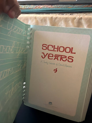 School Years a family keepsake of school memories chronical book VV