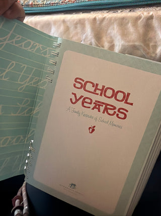 School Years a family keepsake of school memories chronical book VV