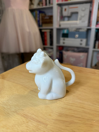 Miniature White Cow Creamer / Cream Pitcher