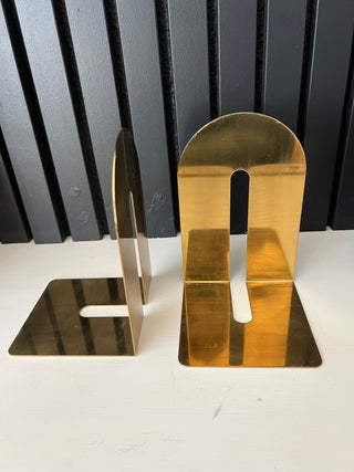 Vintage brass arched bookend