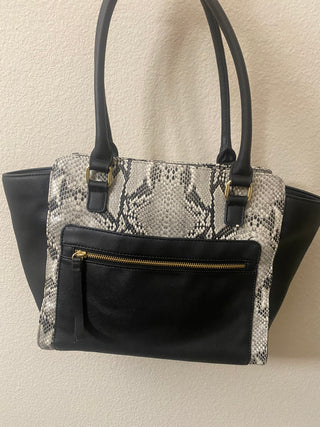 Black/white snake print Liz Claiborne purse