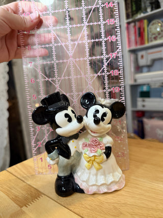 Vintage Mickey & Minnie Mouse Disney Wedding Figurine – Ceramic/Porcelain