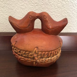 Carved Birds Trinket Box