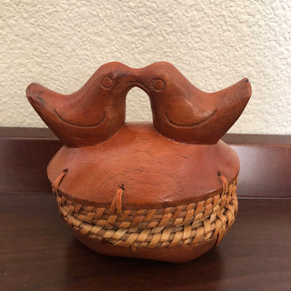 Carved Birds Trinket Box