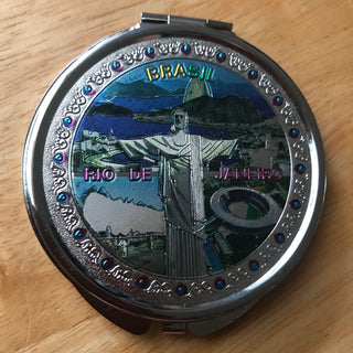 Brazil RdJ Cristo Redentor Compact Mirror