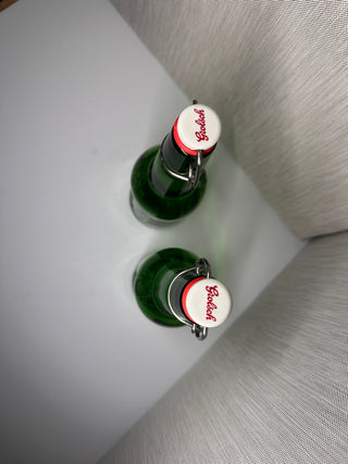 Vintage Grolsch Green Glass Beer Bottle with Swing-Top Lid