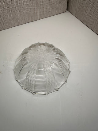 Vintage 1950s Jeannette Glass Dewdrop 5" Clear Berry Dessert Bowl