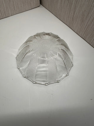 Vintage 1950s Jeannette Glass Dewdrop 5" Clear Berry Dessert Bowl