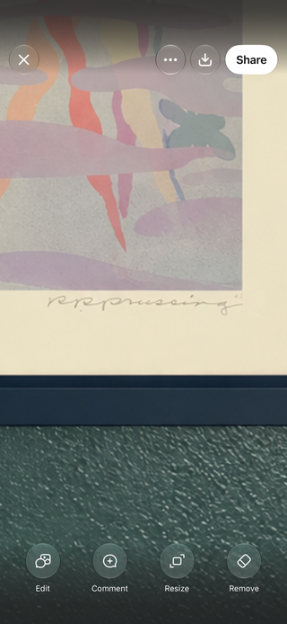 VTG Rosalie Prussing Signed Lithograph "Coconut Isle Hawaii"