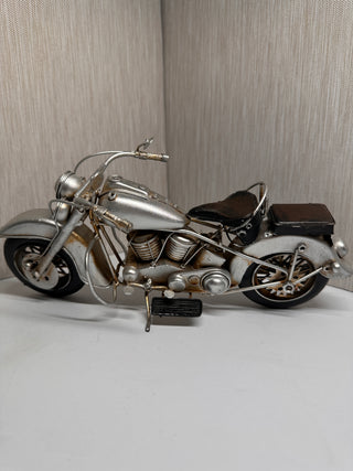 Handcrafted Vintage Metal Motorcycle Figurine