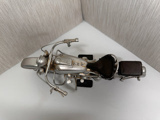 Handcrafted Vintage Metal Motorcycle Figurine