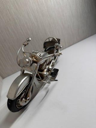 Handcrafted Vintage Metal Motorcycle Figurine