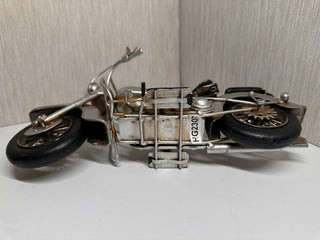 Handcrafted Vintage Metal Motorcycle Figurine
