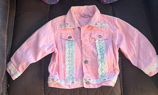 jacket, pink, denim, 3T Sasson