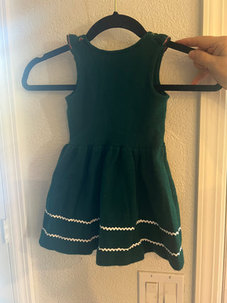 dress euro size 92/2T. forest green Christmas dress