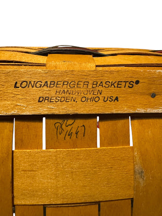 VTG 1997 Longaberger Woven Traditions Bread Cracker Basket