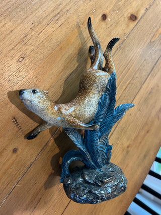 Sea Otter Statue in Kelp