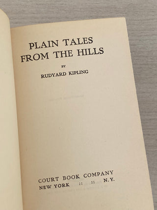 Plain Tales from the Hills, Kipling (vintage book)
