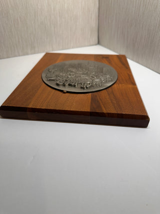 intage Chicago Skyline World Landmarks Ltd Wood Plaque