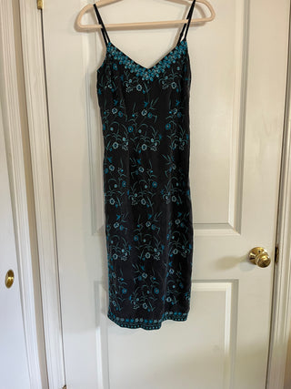 vtg hype silk dress