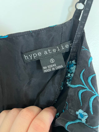 vtg hype silk dress