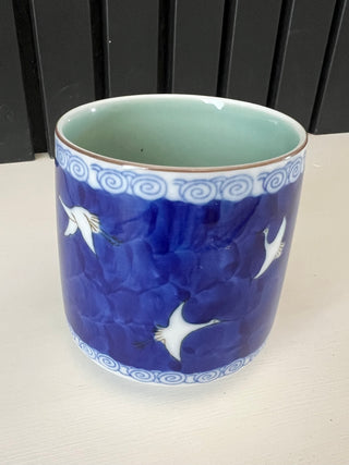 Japanese crane teacup